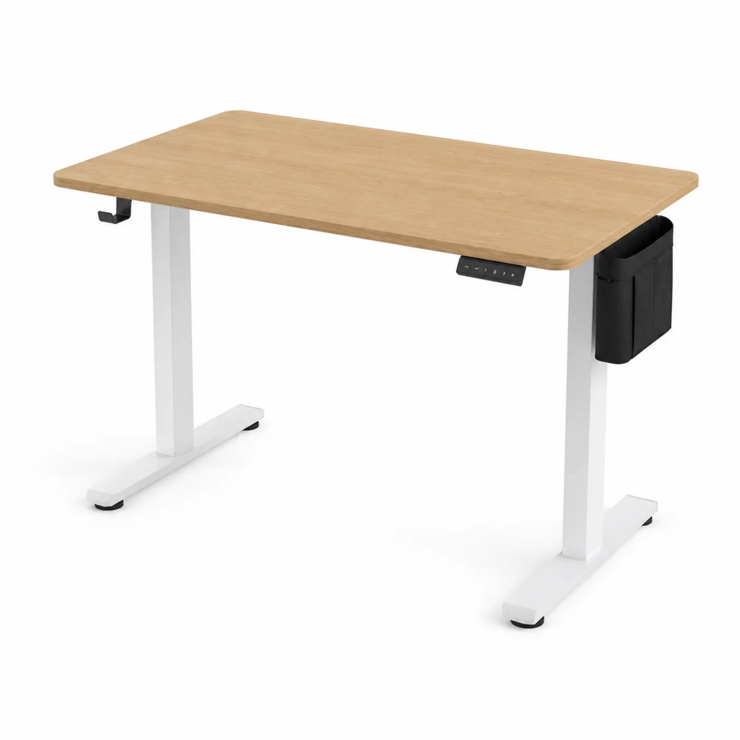 Bureau en bois et métal réglable en hauteur 120x60 cm
